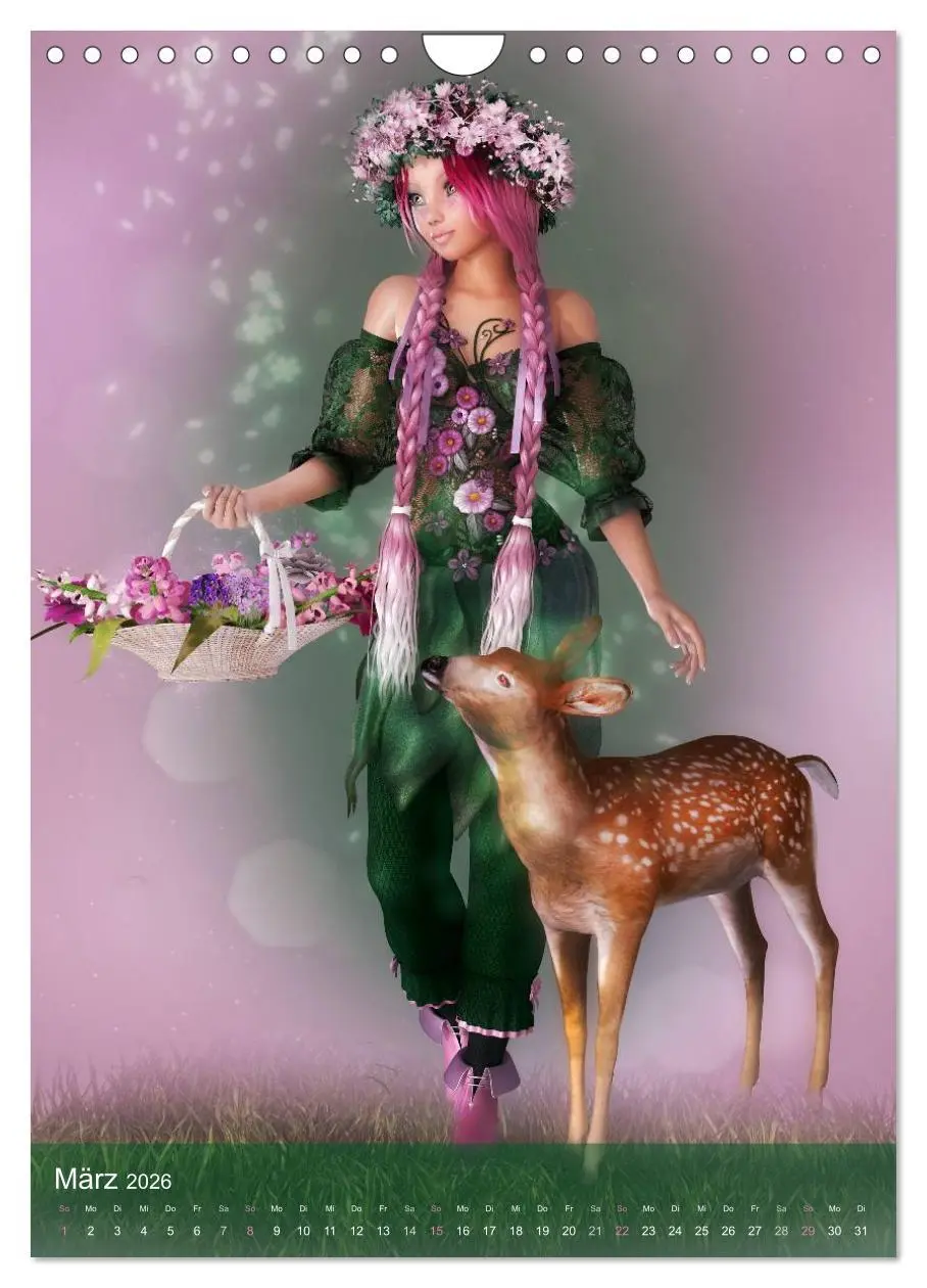 Bild: 9783516445930 | Mädchen im Manga Style (Wandkalender 2026 DIN A4 hoch), CALVENDO...