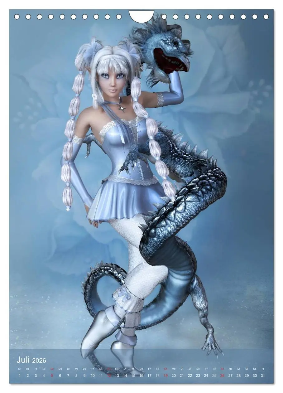 Bild: 9783516445930 | Mädchen im Manga Style (Wandkalender 2026 DIN A4 hoch), CALVENDO...