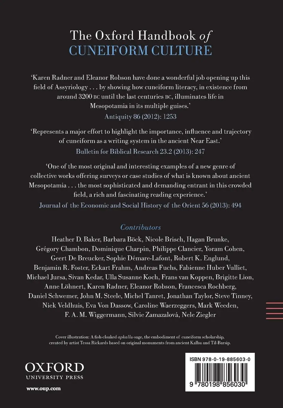 Rückseite: 9780198856030 | The Oxford Handbook of Cuneiform Culture | Karen Radner (u. a.) | Buch