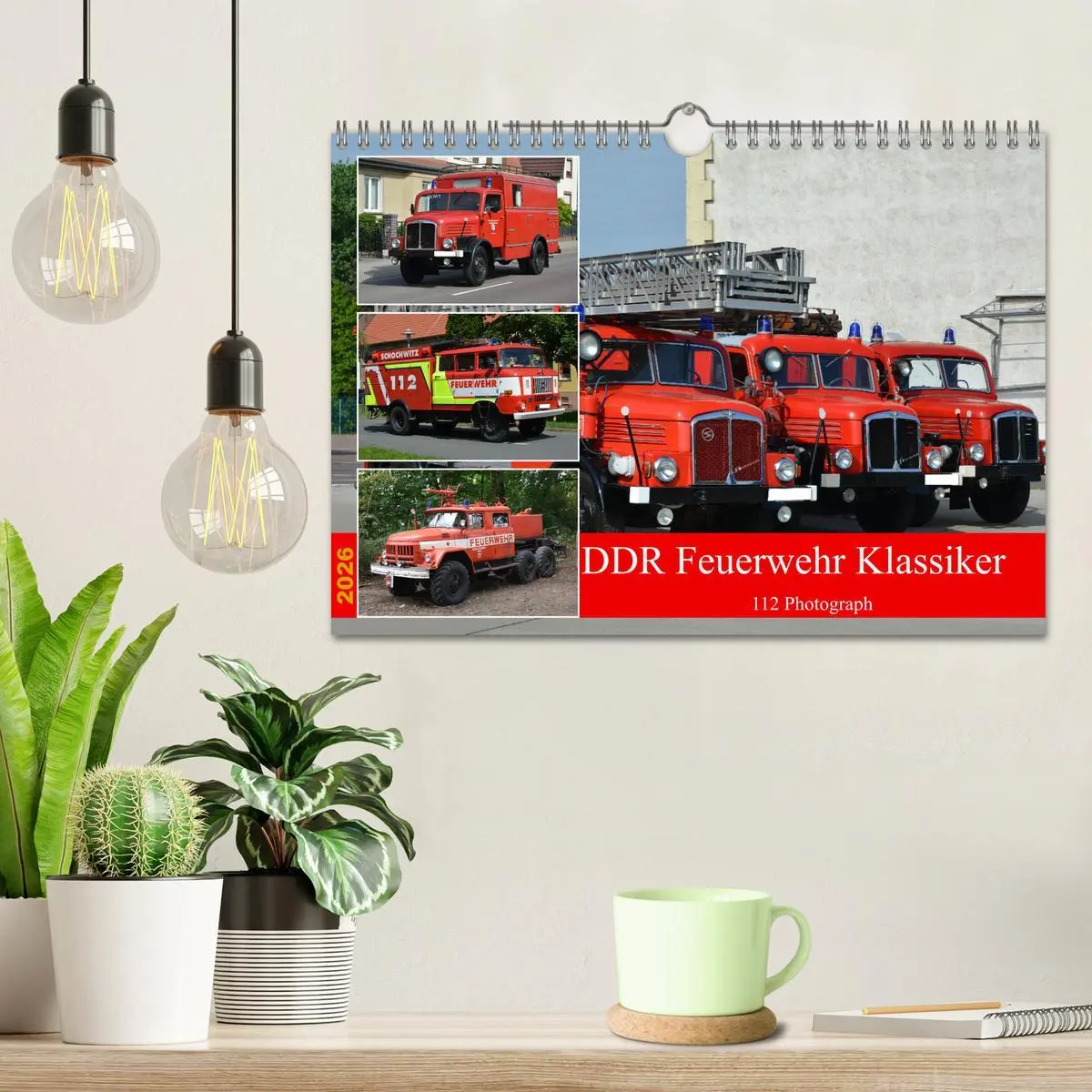 Bild: 9783457316030 | DDR Feuerwehr Klassiker (Wandkalender 2026 DIN A4 quer), CALVENDO...