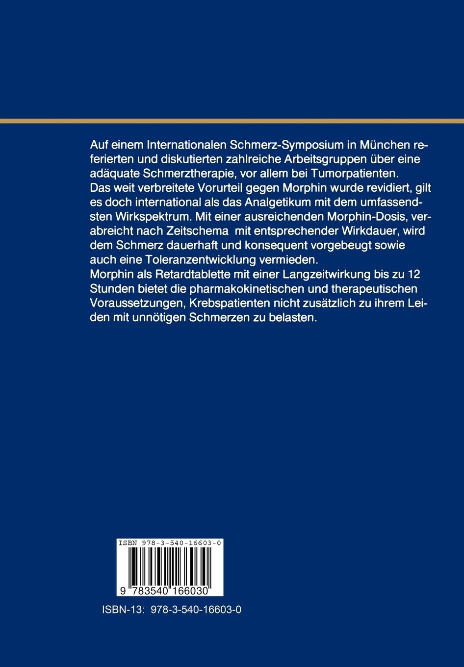 Rückseite: 9783540166030 | Schmerz- Eine interdisziplinäre Herausforderung | Alfred Doenicke | x