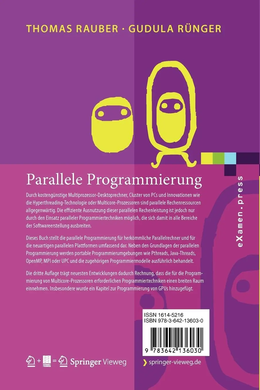 Rückseite: 9783642136030 | Parallele Programmierung | Gudula Rünger (u. a.) | Taschenbuch | x