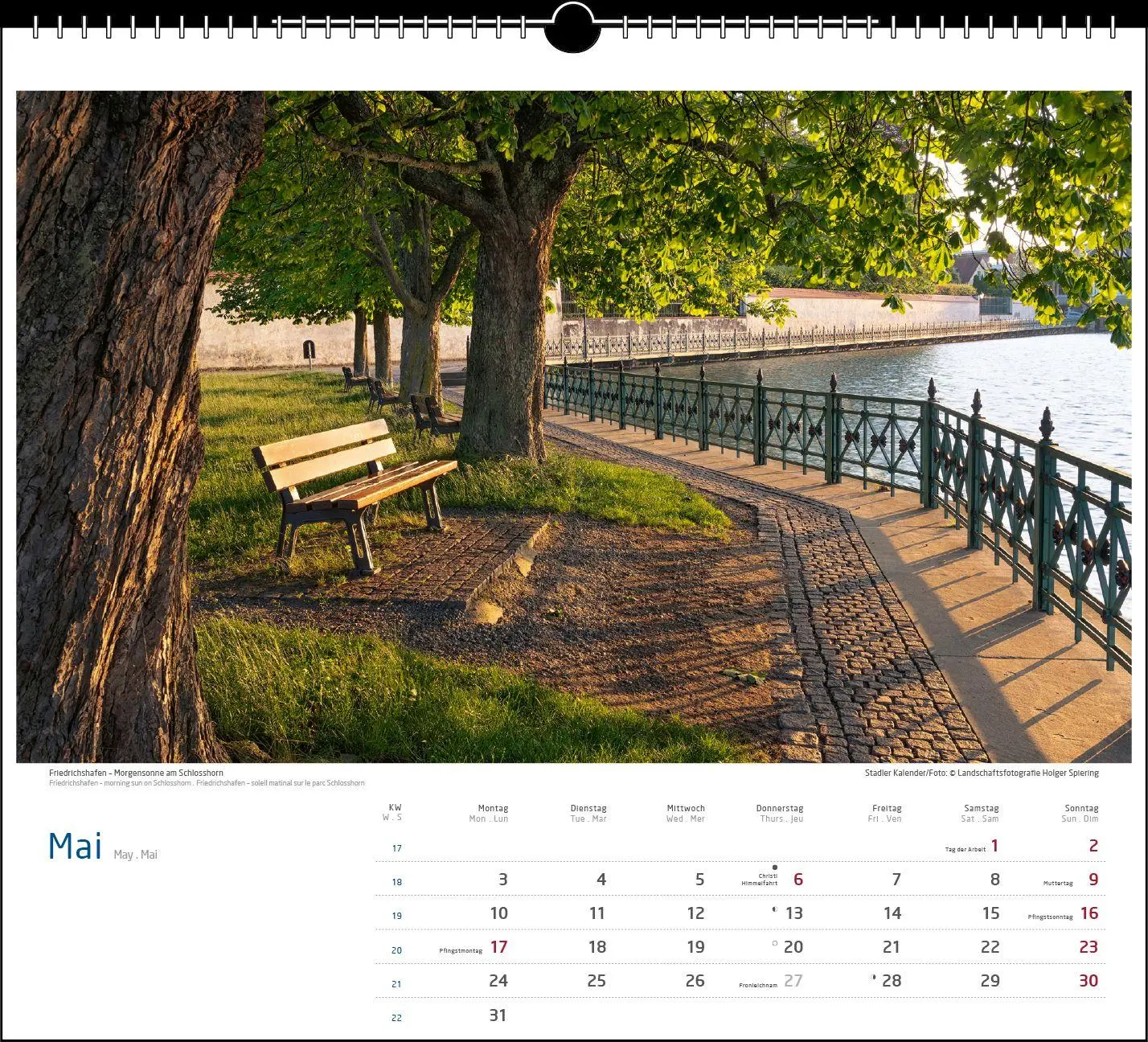 Bild: 9783861926030 | Malerischer Bodensee 2027 | Holger Spiering | Kalender | Spiralbindung