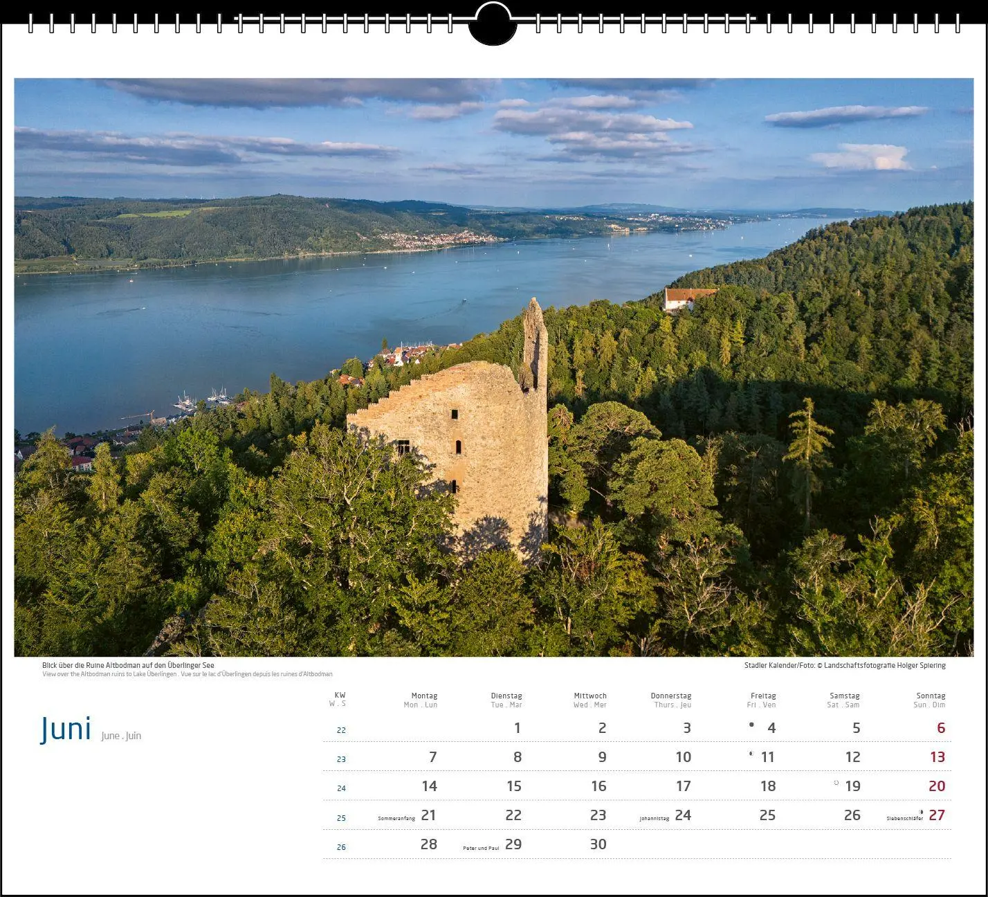 Bild: 9783861926030 | Malerischer Bodensee 2027 | Holger Spiering | Kalender | Spiralbindung