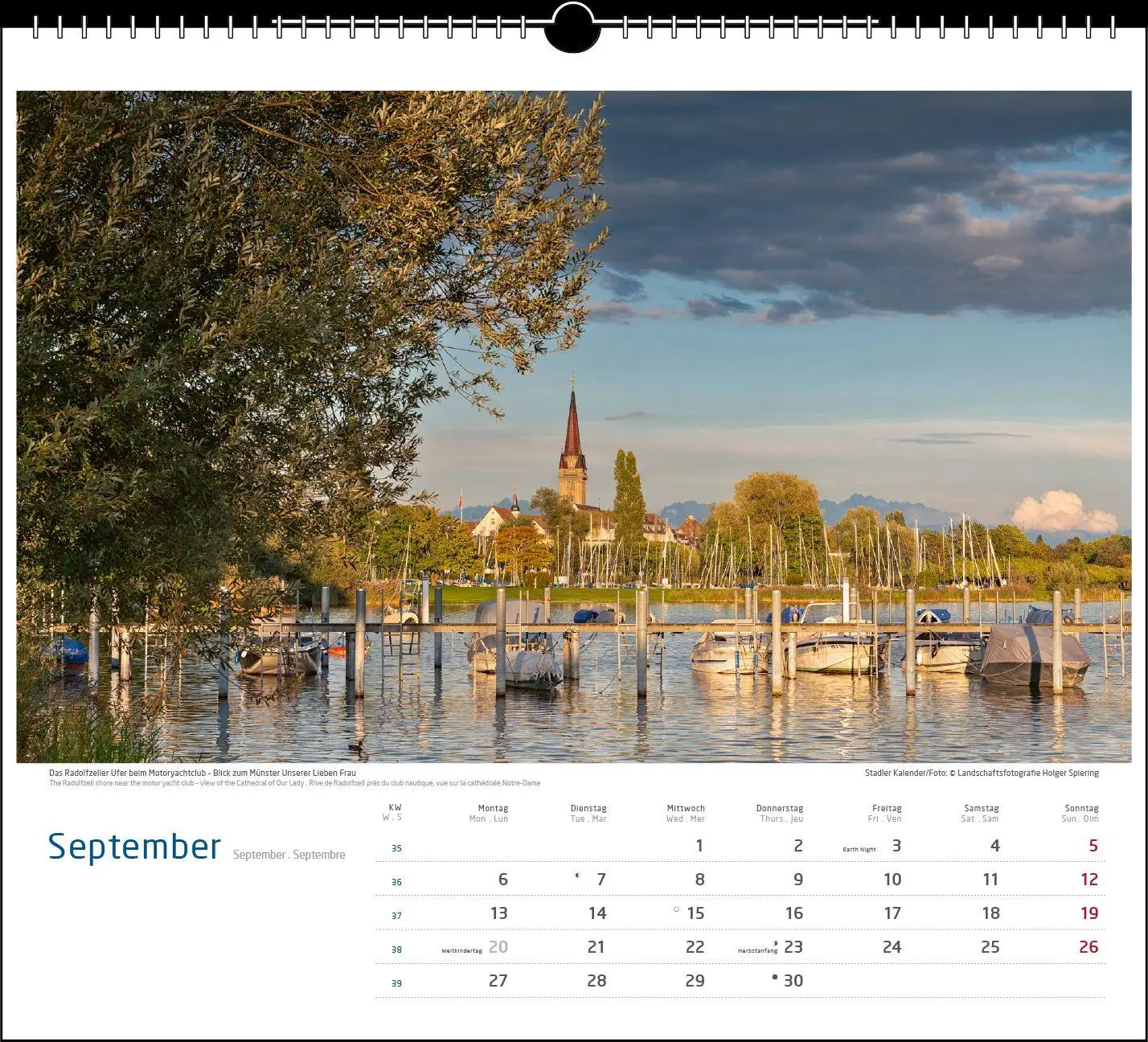 Bild: 9783861926030 | Malerischer Bodensee 2027 | Holger Spiering | Kalender | Spiralbindung