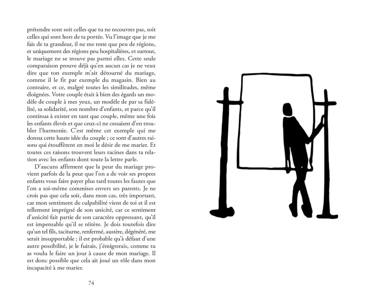 Bild: 9783899196030 | Lettre au père | Franz Kafka | Buch | Mit Lesebändchen | Französisch