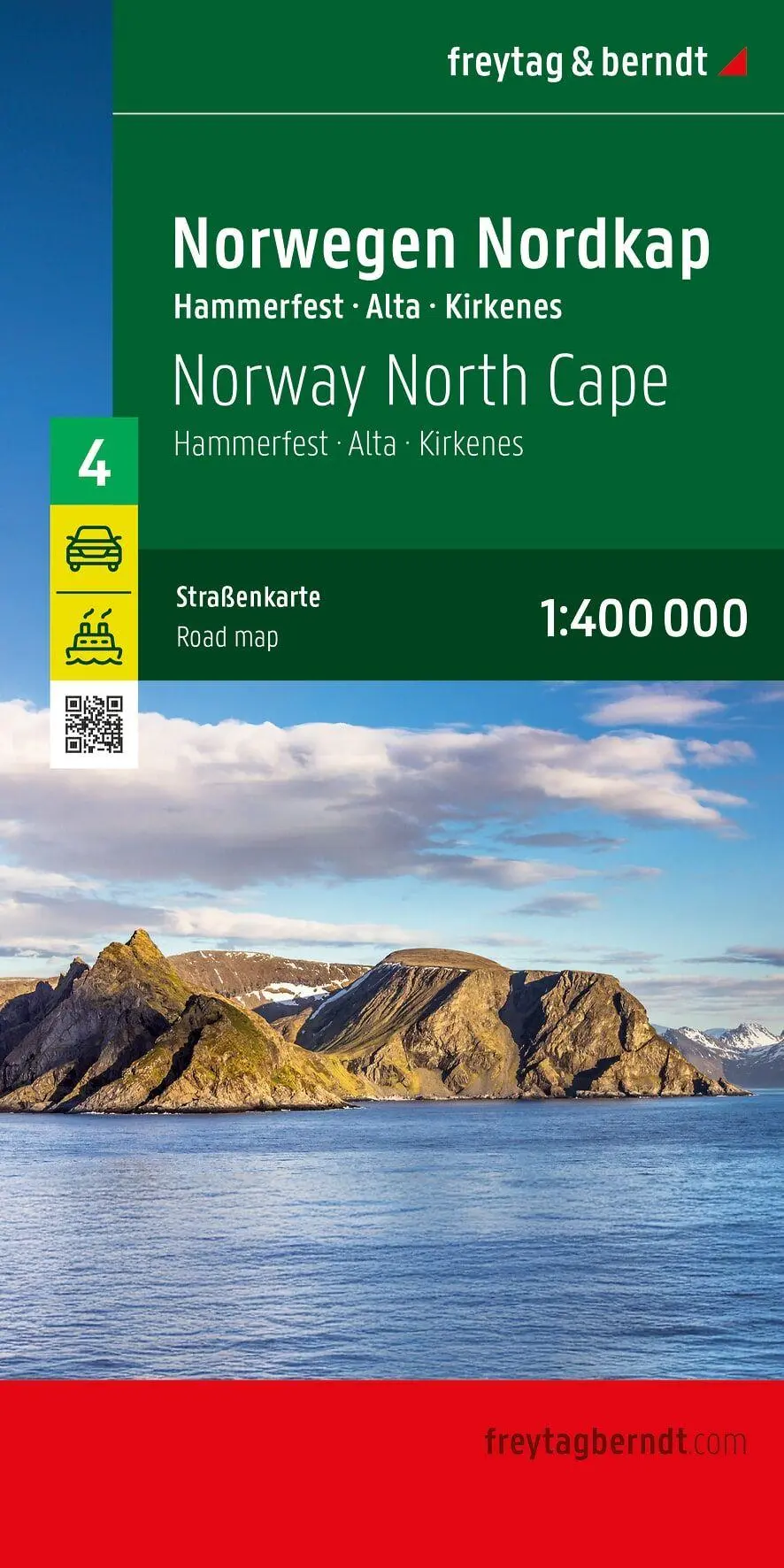 Cover: 9783991546030 | freytag &amp; berndt Straßenkarte Norwegen Nordkap, Hammerfest - Alta -...