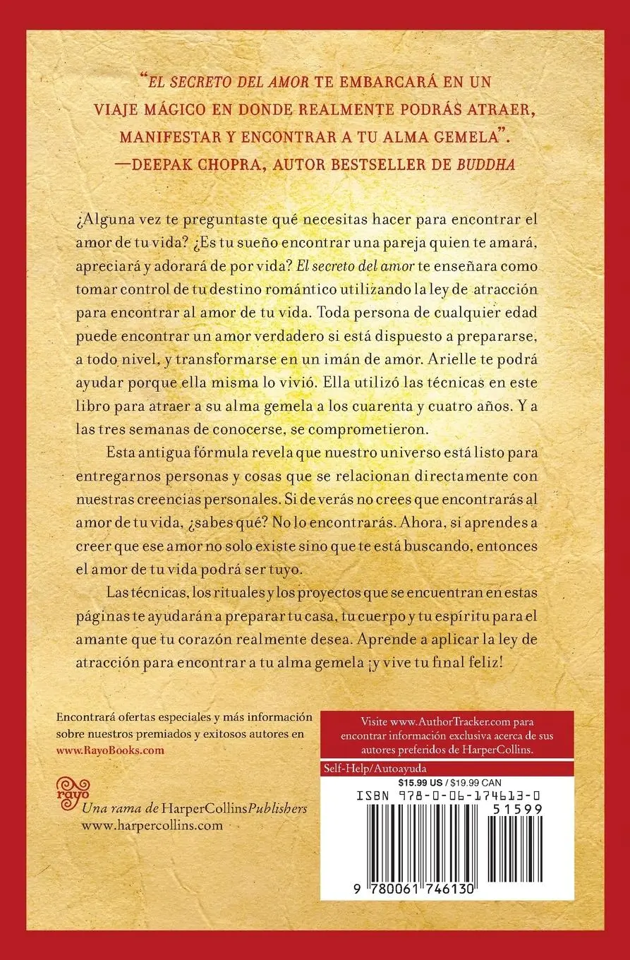 Rückseite: 9780061746130 | El Secreto del Amor | Arielle Ford | Taschenbuch | Spanisch | 2009