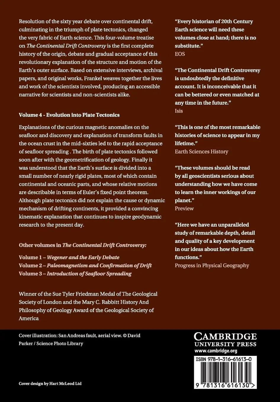 Rückseite: 9781316616130 | The Continental Drift Controversy | Henry R. Frankel | Taschenbuch