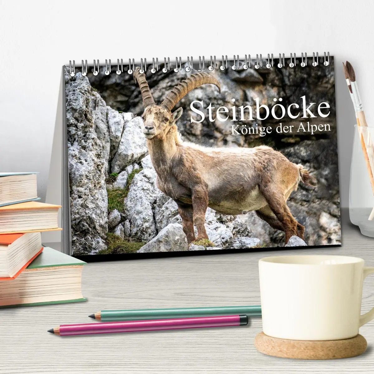 Bild: 9783457476130 | Steinböcke - Majestätische Tiere der Alpen (Tischkalender 2026 DIN...