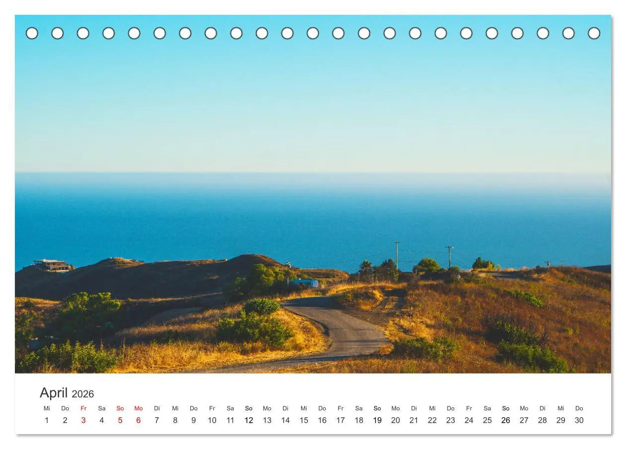 Bild: 9783457616130 | Am Strand von Malibu (Tischkalender 2026 DIN A5 quer), CALVENDO...