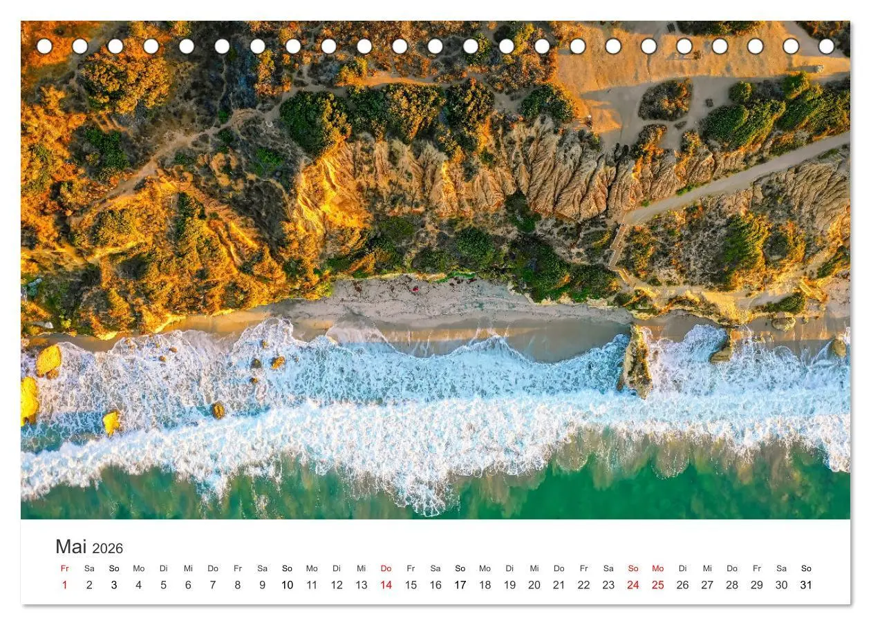 Bild: 9783457616130 | Am Strand von Malibu (Tischkalender 2026 DIN A5 quer), CALVENDO...