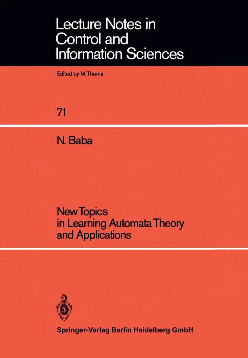 Cover: 9783540156130 | New Topics in Learning Automata Theory and Applications | Norio Baba