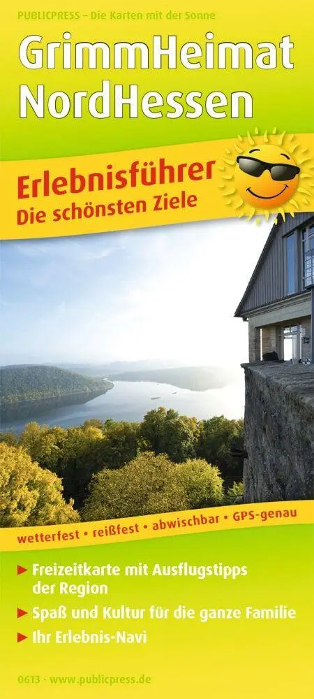Cover: 9783747306130 | GrimmHeimat NordHessen 1:190 000 | (Land-)Karte | Erlebnisführer