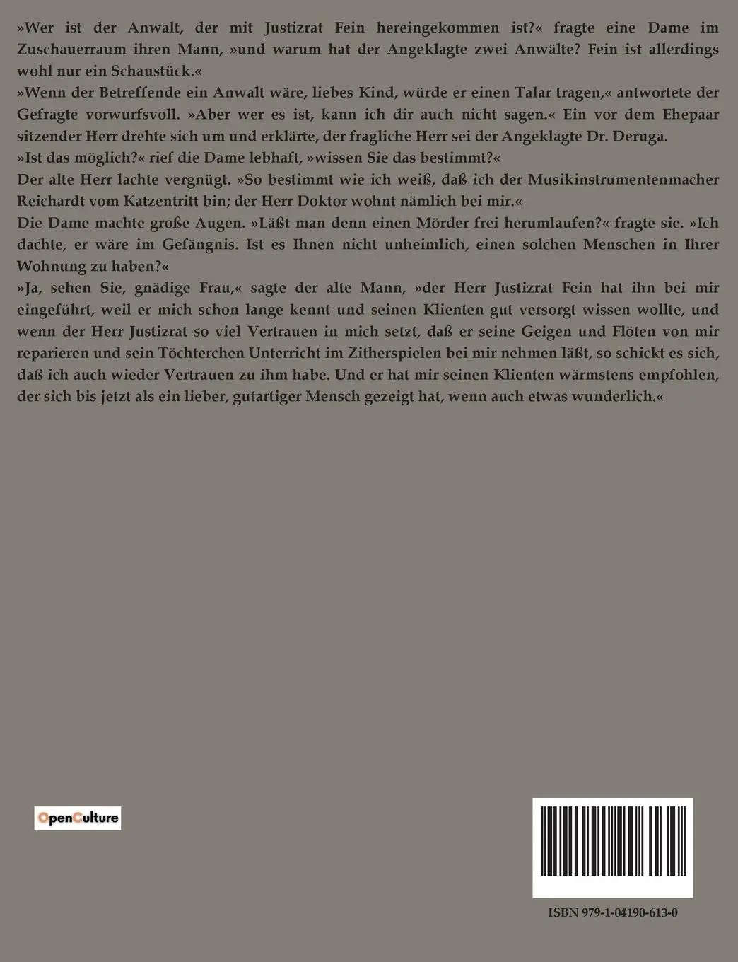 Rückseite: 9791041906130 | Der Fall Deruga | Ein Gerichtsdrama um Schuld und Unschuld | Huch