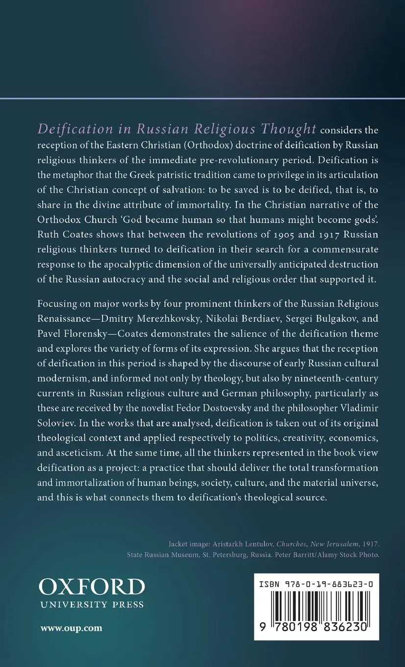 Rückseite: 9780198836230 | Deification in Russian Religious Thought | Ruth Coates | Buch | 2019