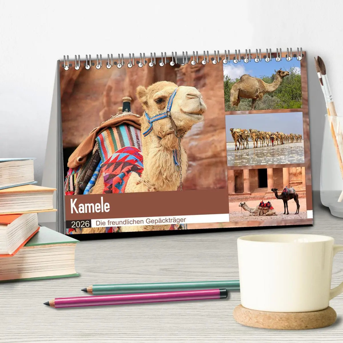 Bild: 9783457846230 | Kamele - Die freundlichen Gepäckträger (Tischkalender 2026 DIN A5...