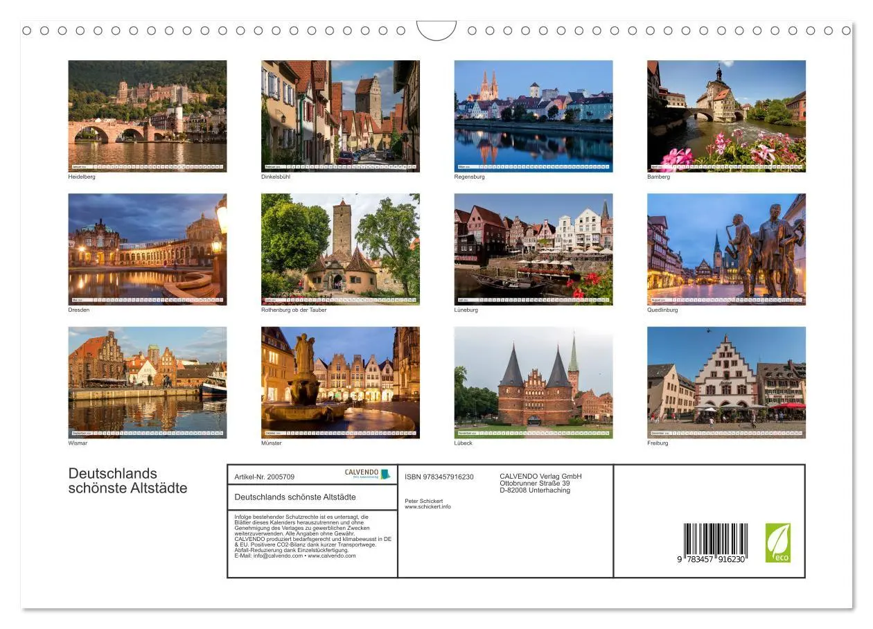 Bild: 9783457916230 | Deutschlands schönste Altstädte (Wandkalender 2026 DIN A3 quer),...