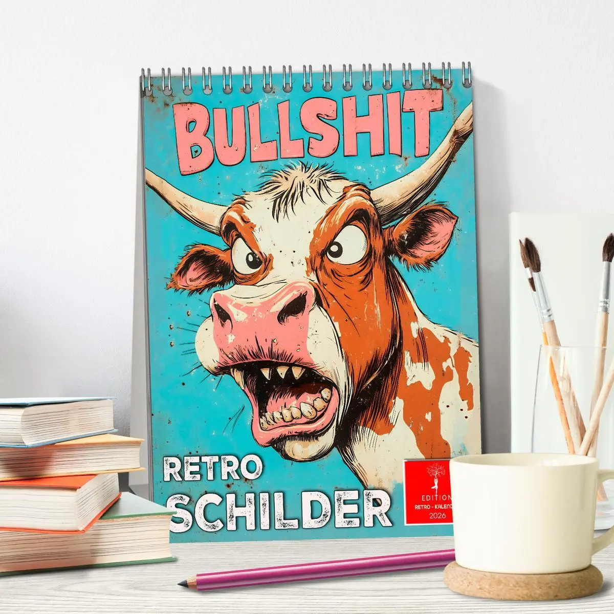 Bild: 9783516246230 | Retro Schilder (Tischkalender 2026 DIN A5 hoch), CALVENDO...