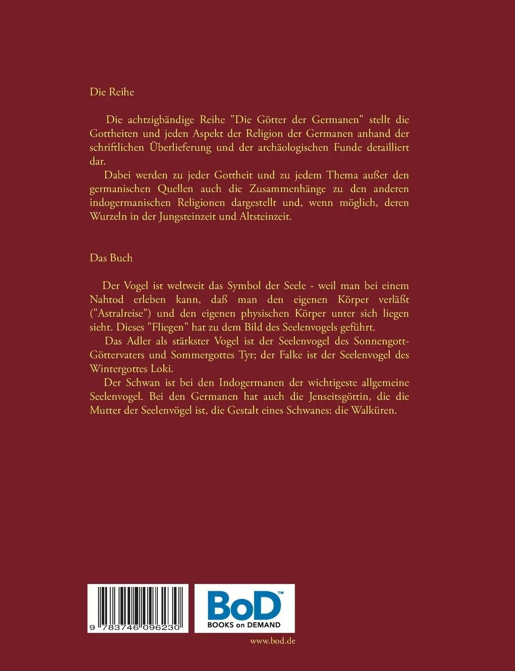 Rückseite: 9783746096230 | Die Symbolik der Vögel und Insekten | Harry Eilenstein | Taschenbuch