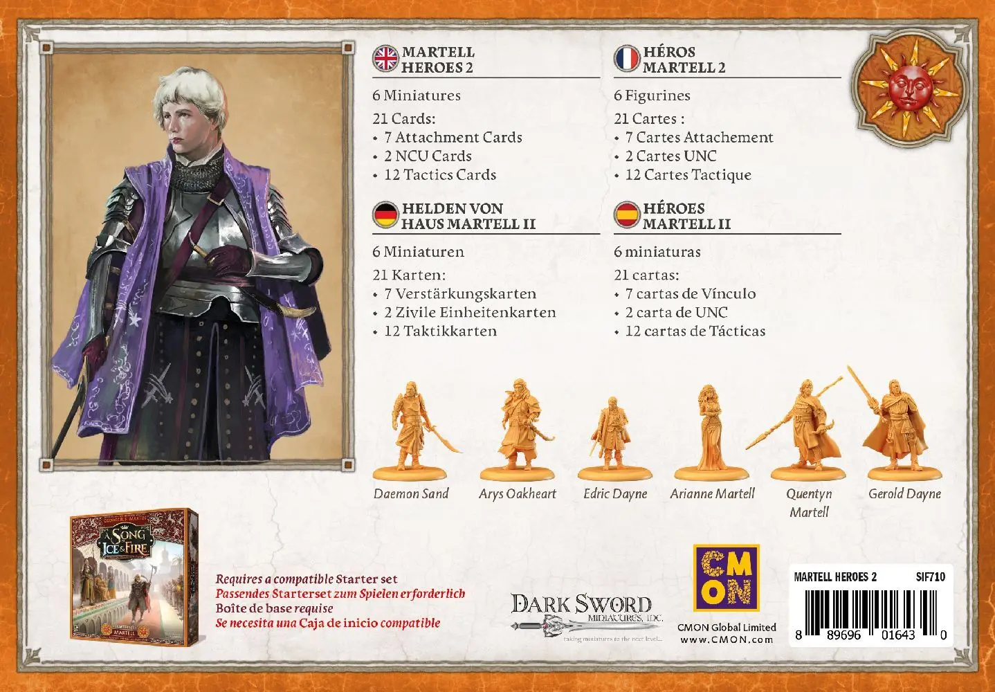 Bild: 889696016430 | A Song of Ice &amp; Fire Martell Heroes 2 (Helden von Haus Martell 2)