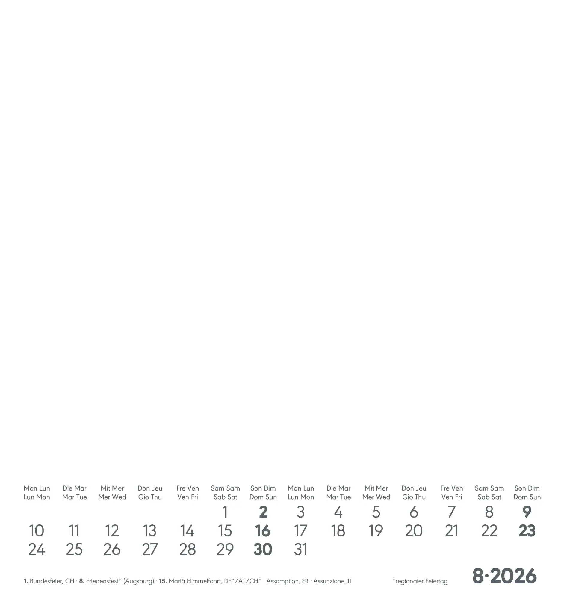 Bild: 4069095006430 | Kreativ-Kalender weiß 2026 - 16x17 cm - Foto, Malen, Basteln -...
