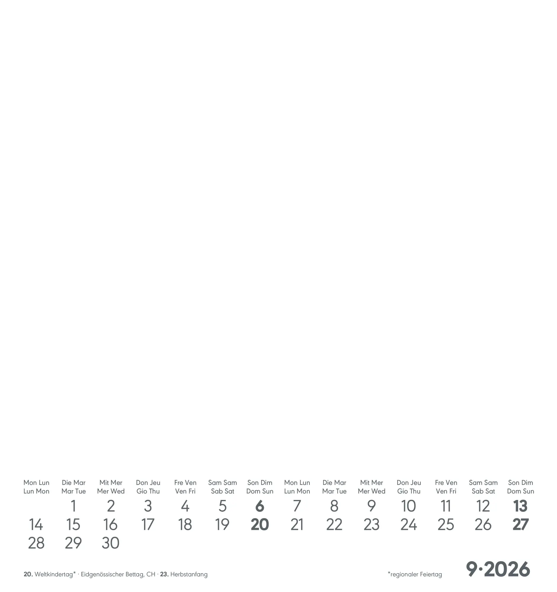 Bild: 4069095006430 | Kreativ-Kalender weiß 2026 - 16x17 cm - Foto, Malen, Basteln -...