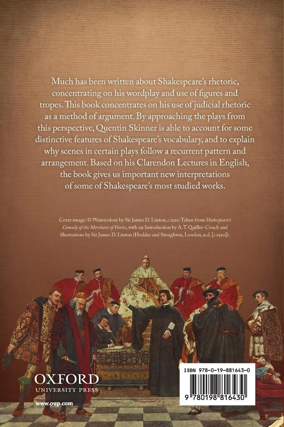 Rückseite: 9780198816430 | Forensic Shakespeare | Quentin Skinner | Taschenbuch | Englisch | 2018