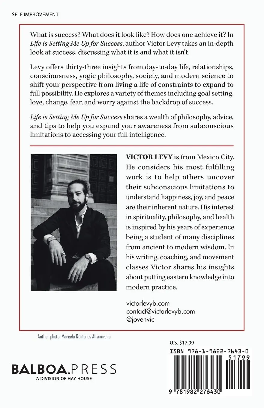 Rückseite: 9781982276430 | Life Is Setting Me up for Success | Victor Levy | Taschenbuch | 2021