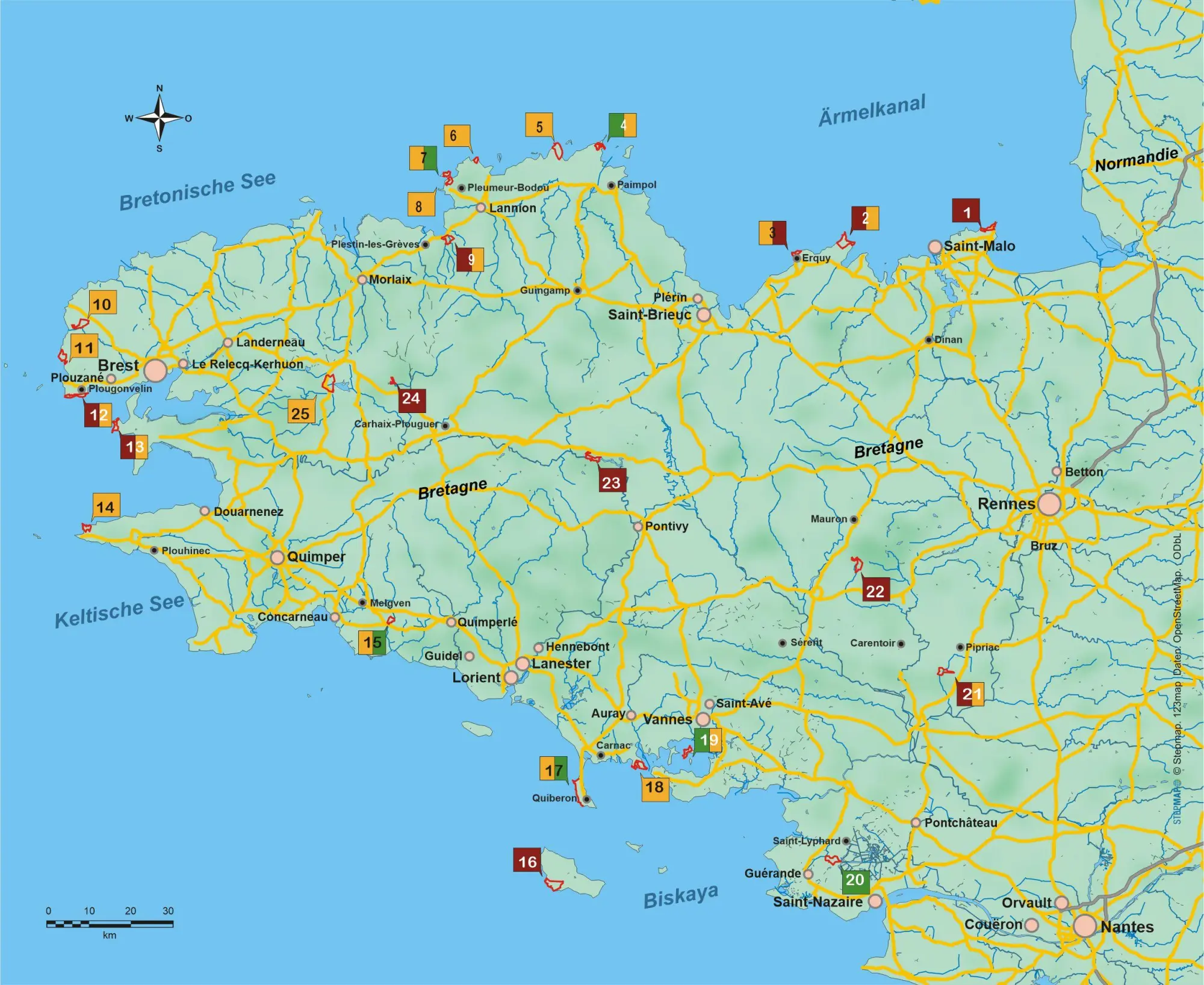 Bild: 9783866866430 | Bretagne | 25 Touren zwischen Meer, Wald und Heidekraut | Holler