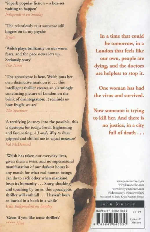Rückseite: 9781848546530 | A Lovely Way to Burn | Louise Welsh | Taschenbuch | 358 S. | Englisch