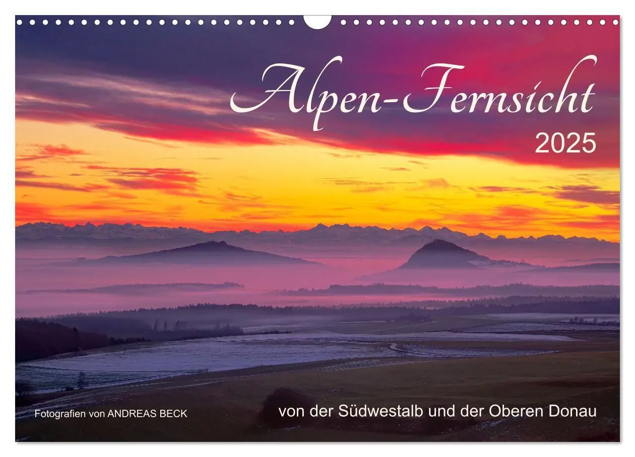 Cover: 9783435036530 | Alpen-Fernsichten von der Südwestalb und Oberen Donau (Wandkalender...