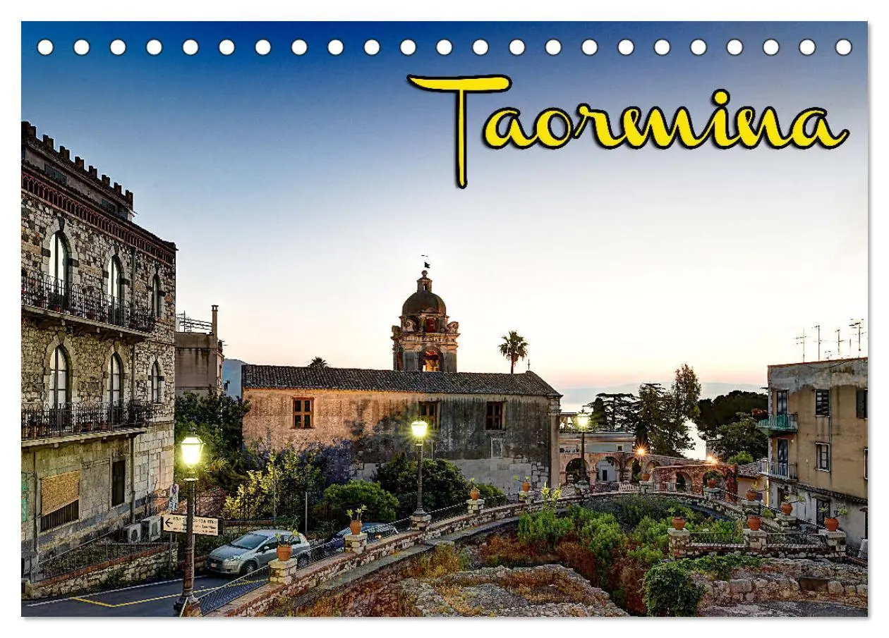 Cover: 9783435276530 | Taormina zur blauen Stunde (Tischkalender 2025 DIN A5 quer),...