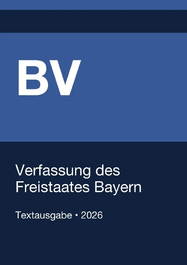 Cover: 9783565346530 | BV - Verfassung des Freistaates Bayern 2026 | Gesetze24 Deutschland