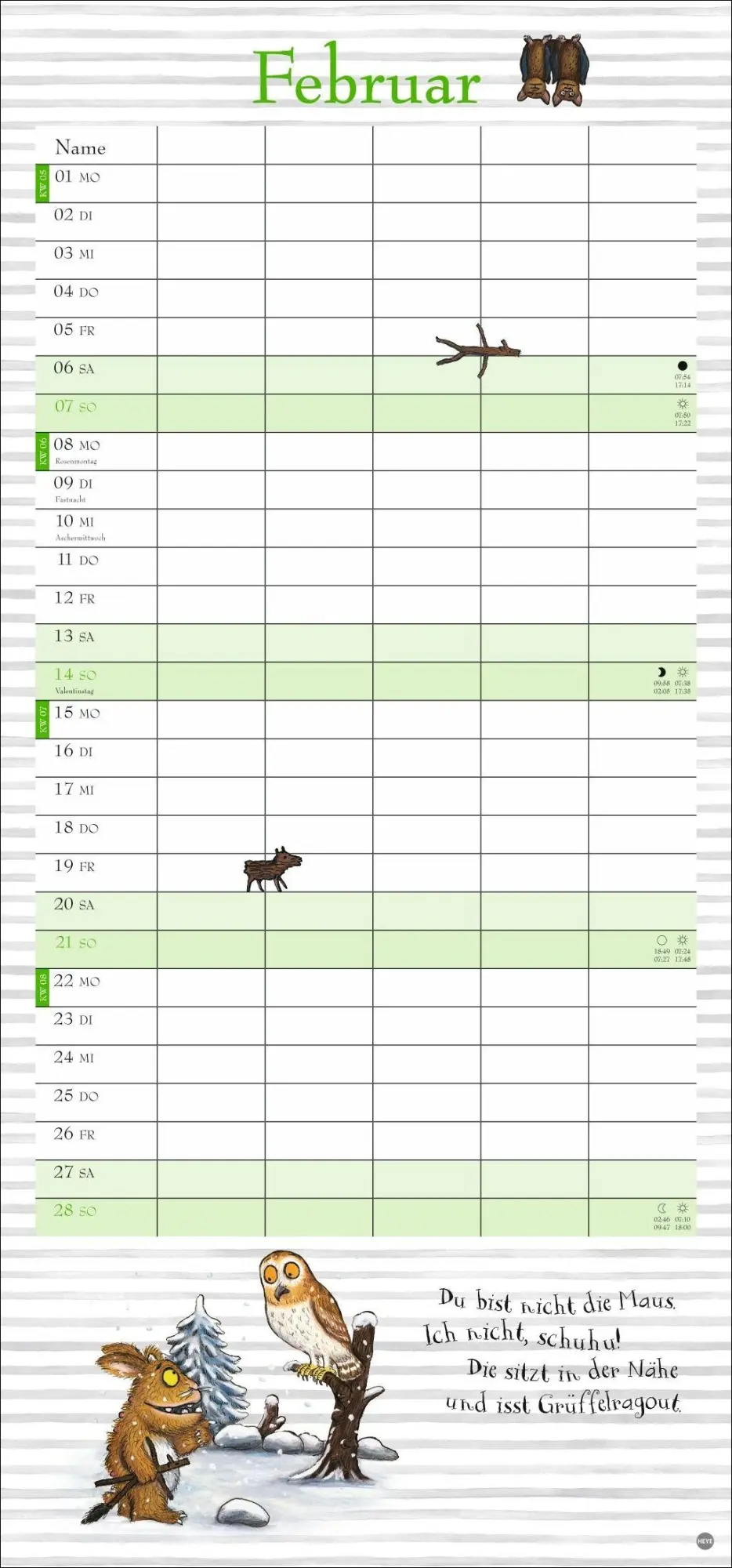 Bild: 9783756416530 | Der Grüffelo Familienplaner 2027 | Julia Donaldson | Kalender | 15 S.