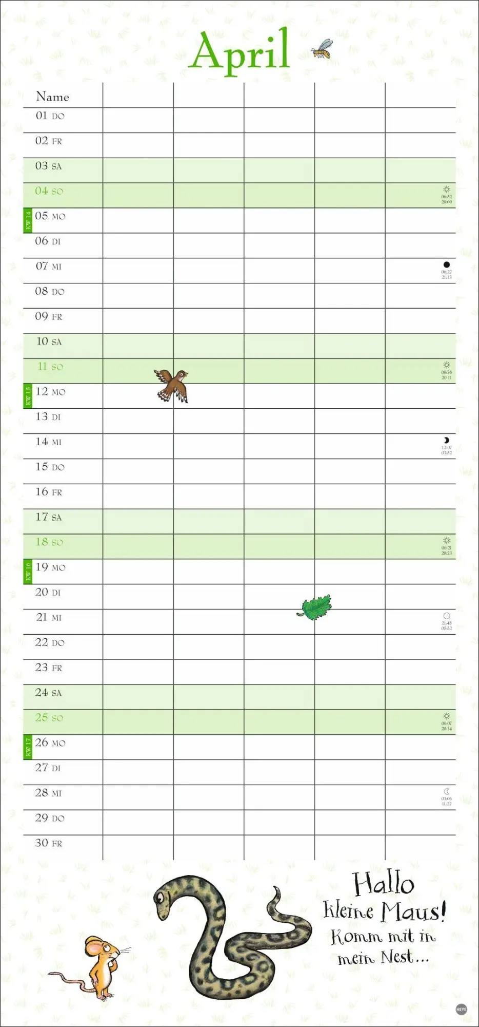 Bild: 9783756416530 | Der Grüffelo Familienplaner 2027 | Julia Donaldson | Kalender | 15 S.