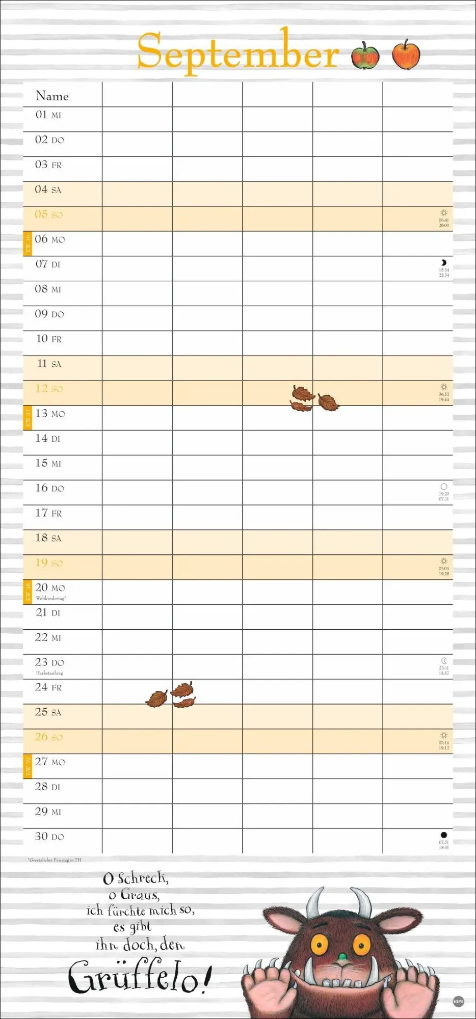 Bild: 9783756416530 | Der Grüffelo Familienplaner 2027 | Julia Donaldson | Kalender | 15 S.