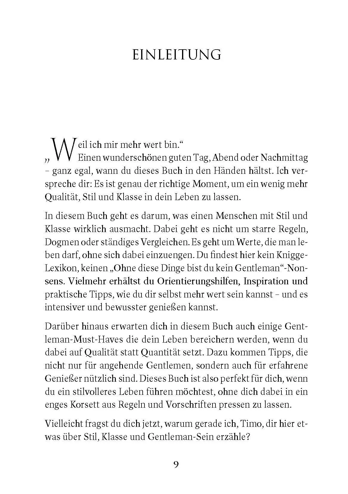 Bild: 9783969676530 | Der Gentleman Weg | Timo Wolfinger | Taschenbuch | 200 S. | Deutsch