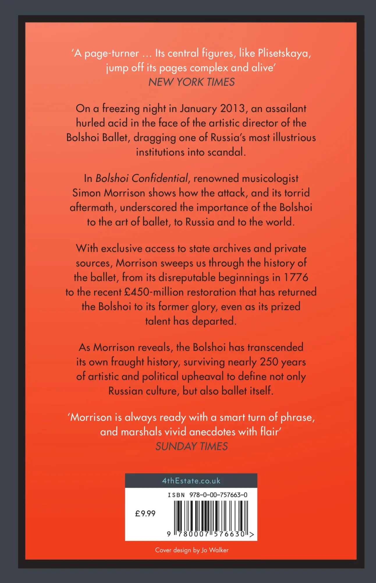 Rückseite: 9780007576630 | Bolshoi Confidential | Simon Morrison | Taschenbuch | 544 S. | 2017