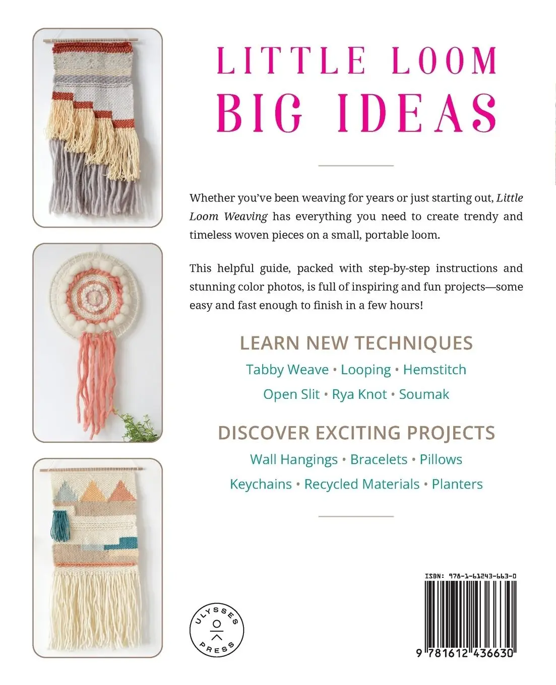 Rückseite: 9781612436630 | Little Loom Weaving | Andreia Gomes | Taschenbuch | Englisch | 2017