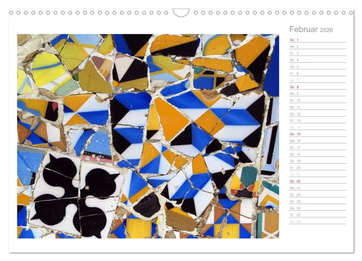 Bild: 9783457976630 | Kacheln und Mosaiken in Barcelona (Wandkalender 2026 DIN A3 quer),...