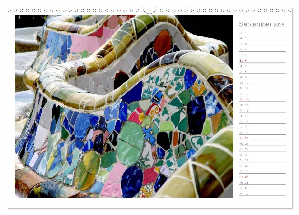 Bild: 9783457976630 | Kacheln und Mosaiken in Barcelona (Wandkalender 2026 DIN A3 quer),...