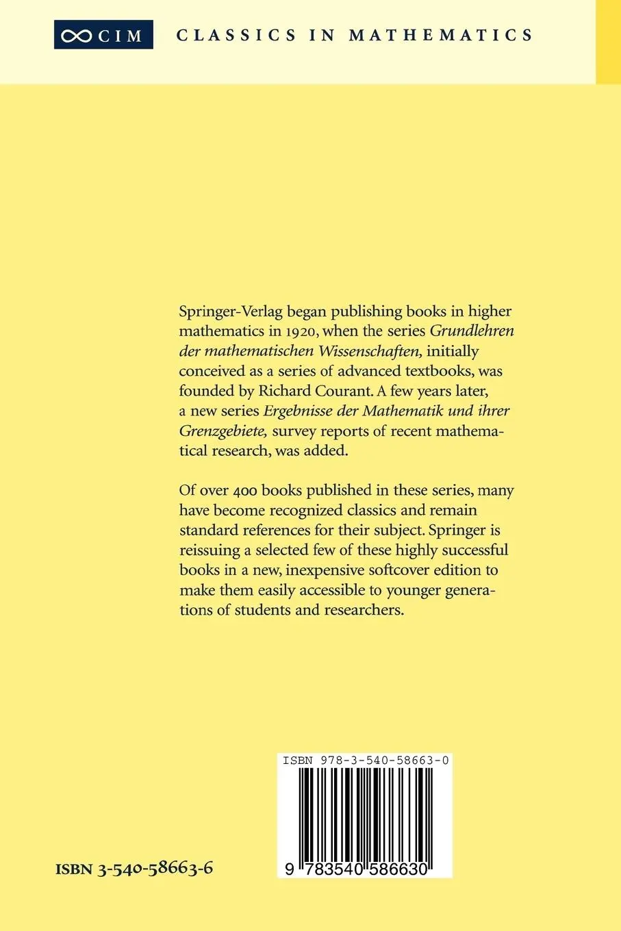 Rückseite: 9783540586630 | Topological Methods in Algebraic Geometry | Friedrich Hirzebruch | xi