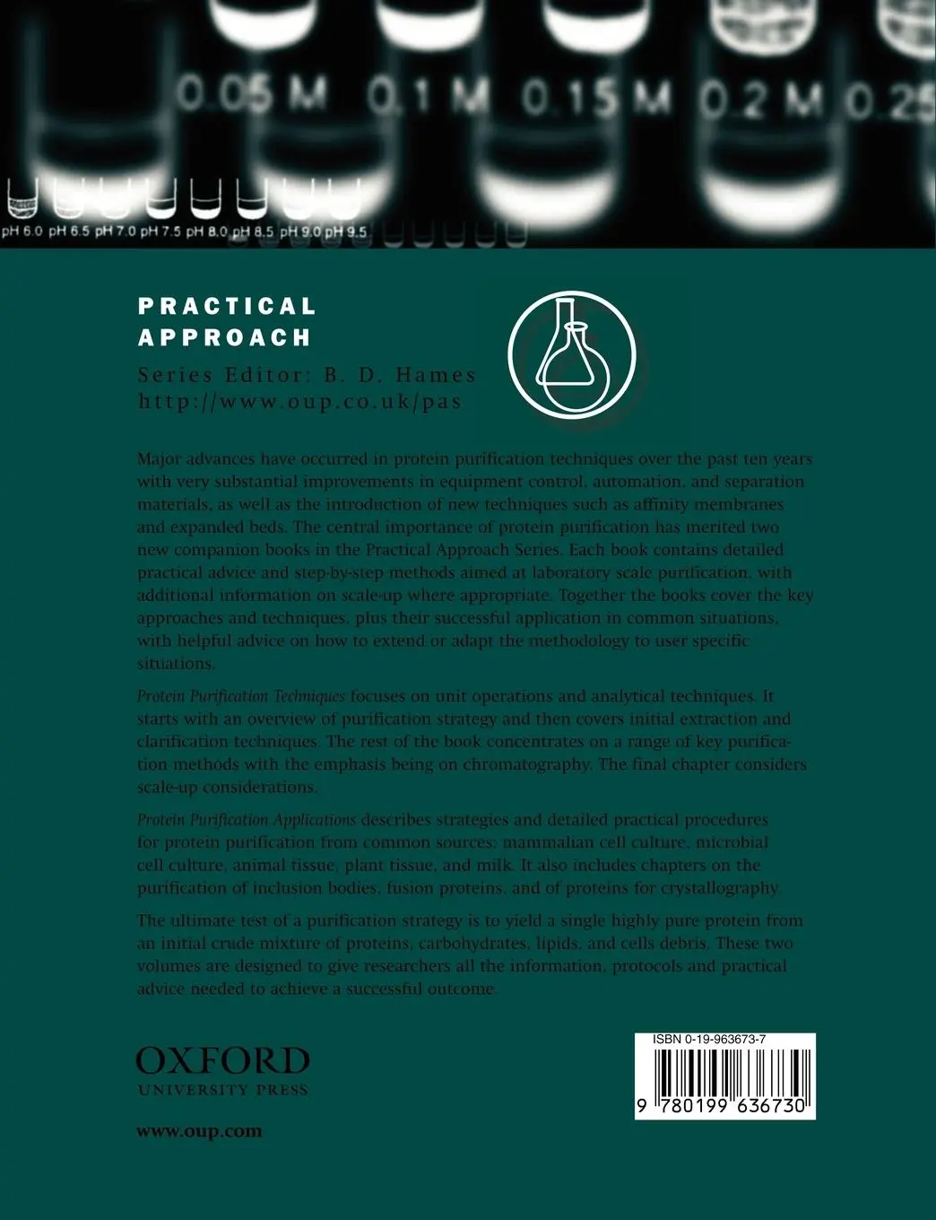 Rückseite: 9780199636730 | Protein Purification Techniques | A Practical Approach | Simon Roe