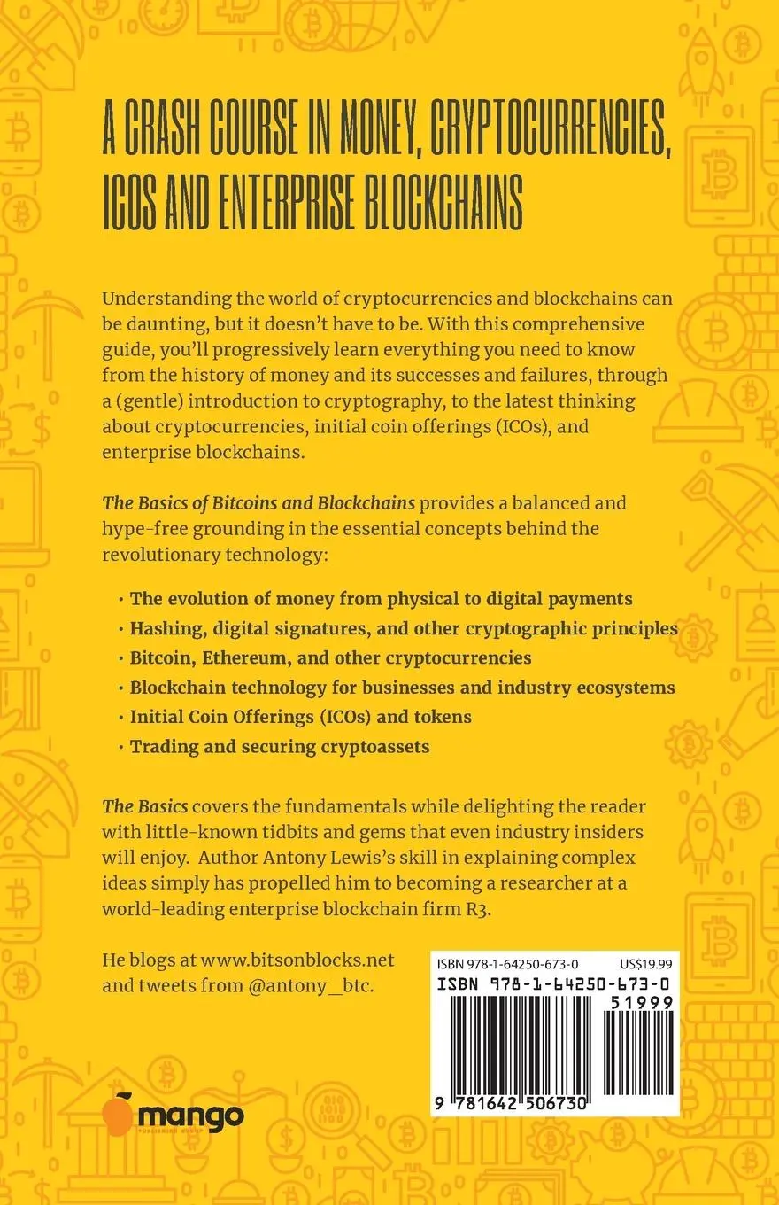 Rückseite: 9781642506730 | The Basics of Bitcoins and Blockchains | Antony Lewis | Taschenbuch