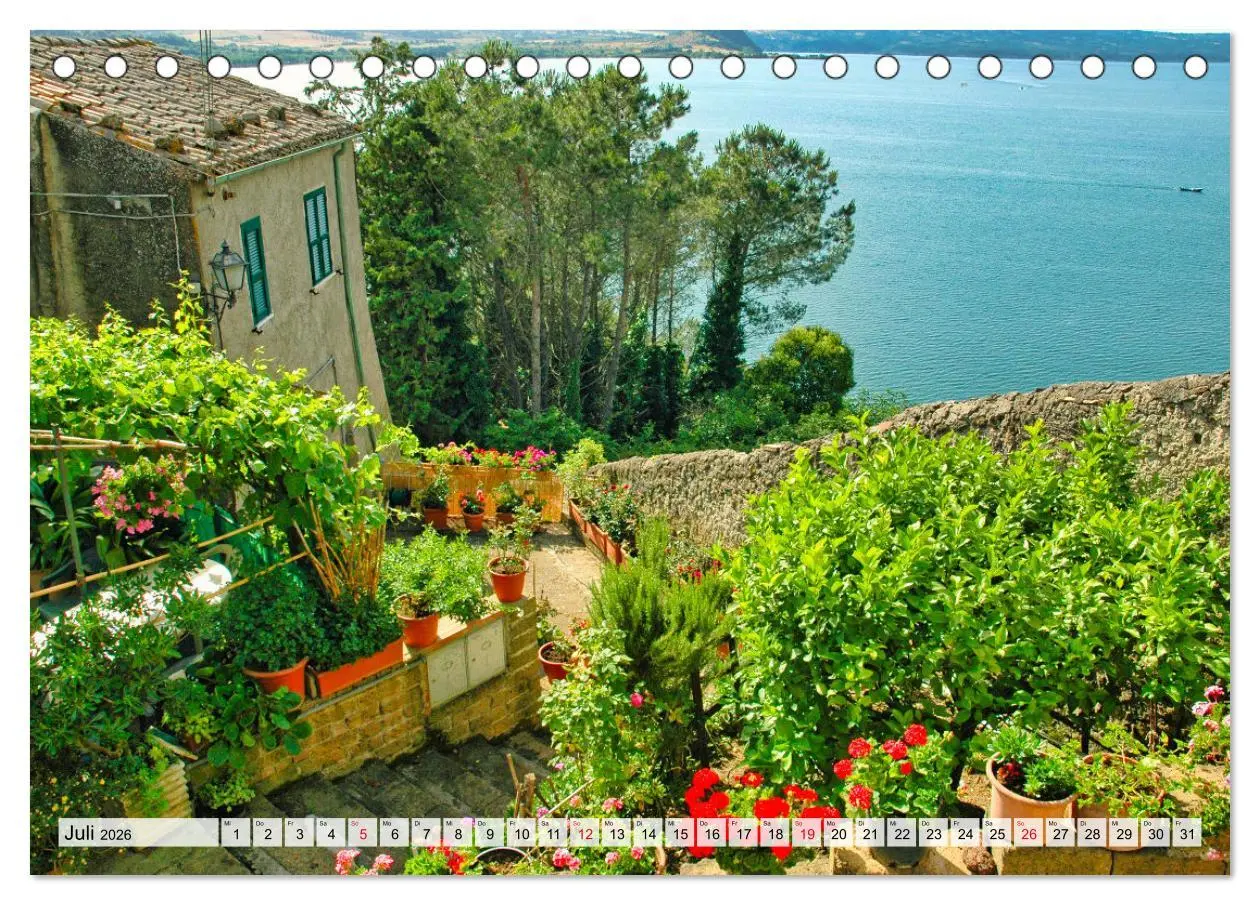 Bild: 9783457726730 | Bolsenasee Smaragd im Latium (Tischkalender 2026 DIN A5 quer),...