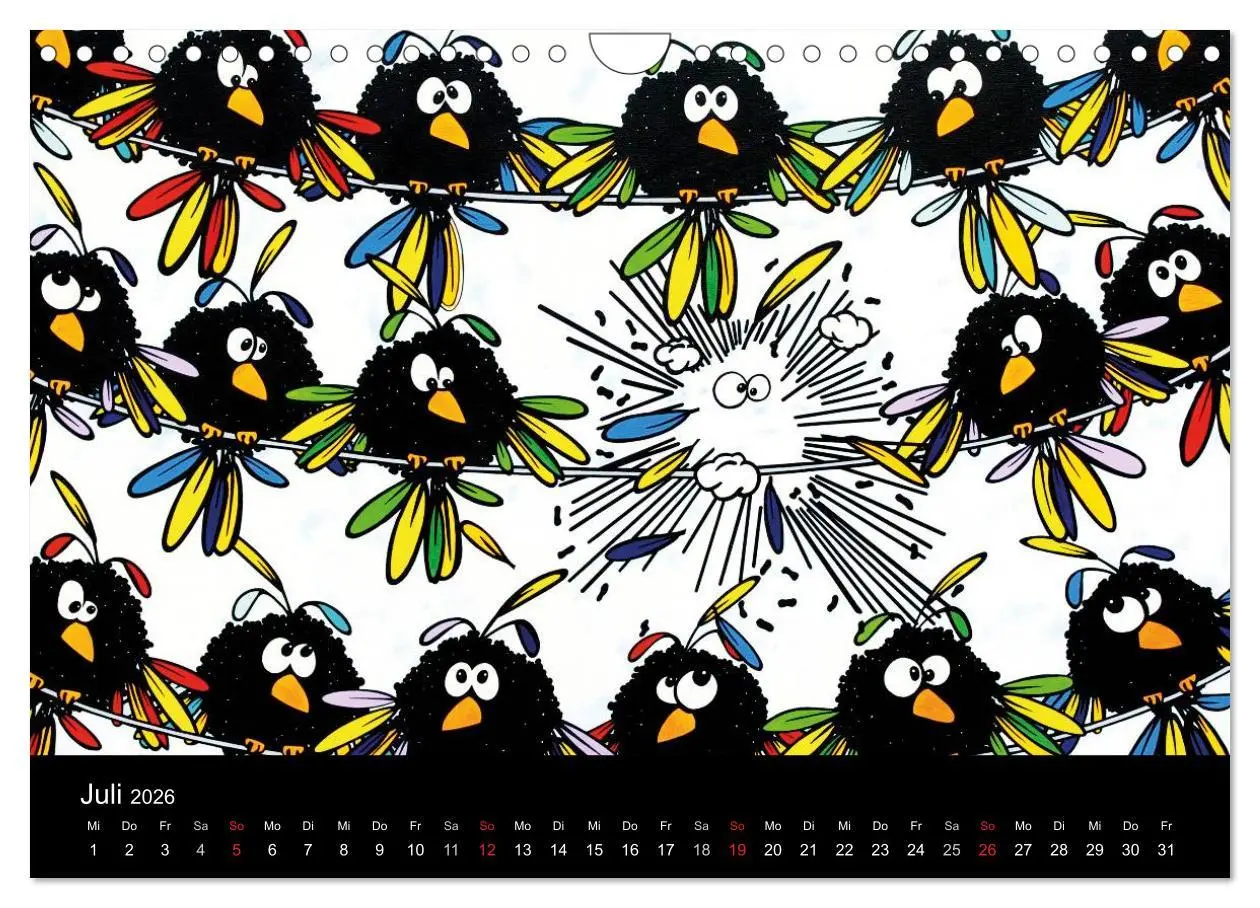 Bild: 9783516056730 | Humorvolle PopArt - Kunstkalender von Claudia Elsner (Wandkalender...