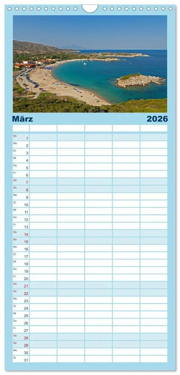 Bild: 9783516746730 | Familienplaner 2026 - Chalkidiki - Urlaubsparadies in...