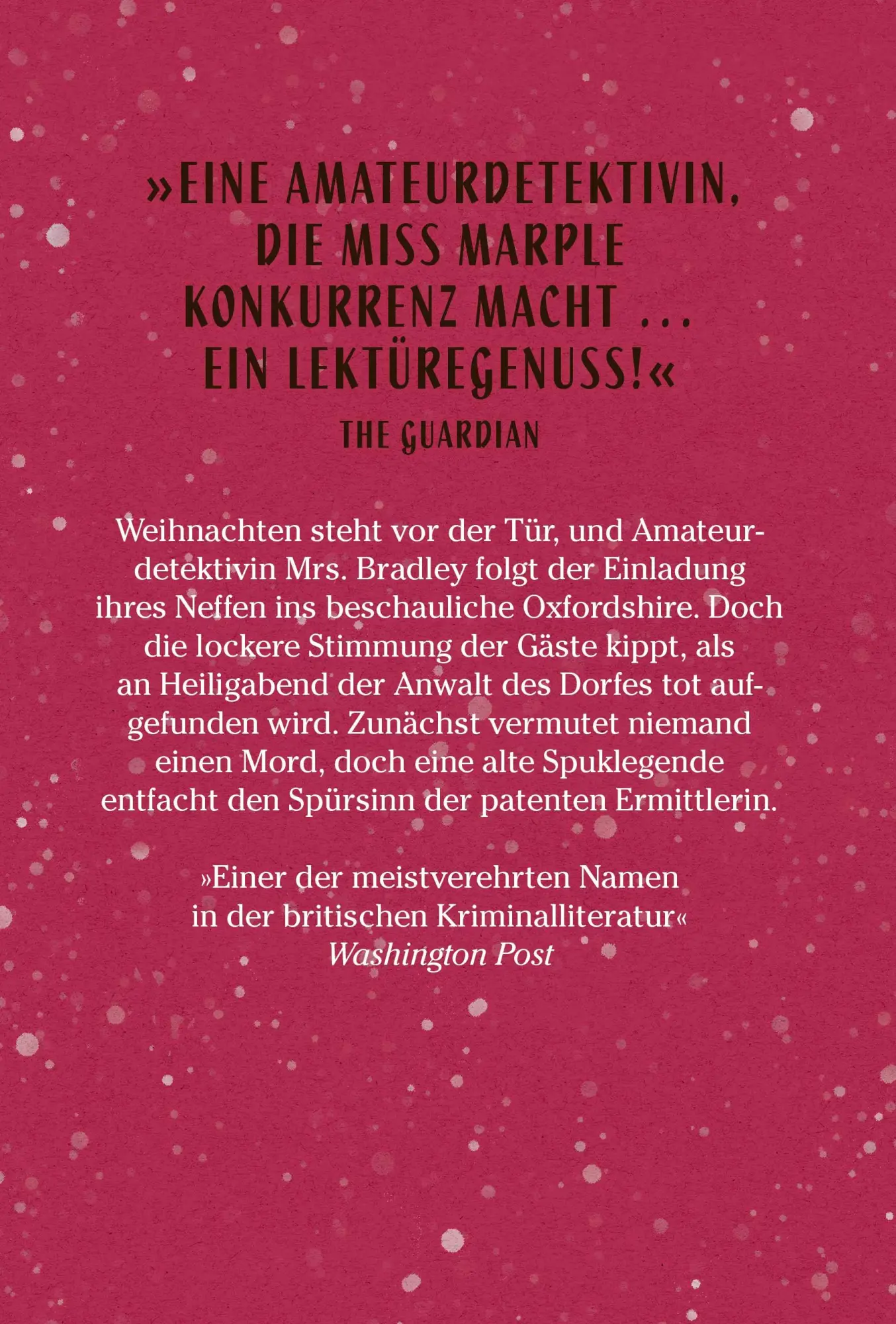 Rückseite: 9783608986730 | Geheimnis am Weihnachtsabend | Kriminalroman | Gladys Mitchell | Buch