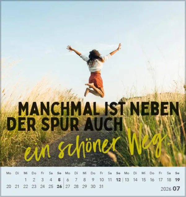 Bild: 9783731886730 | Lieber verrückt das Leben genießen 2026 | Verlag Korsch | Kalender